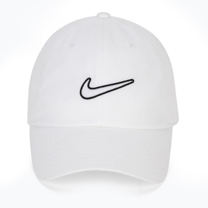 Baseball cap Nike Club Unstructured Swoosh white/white 2