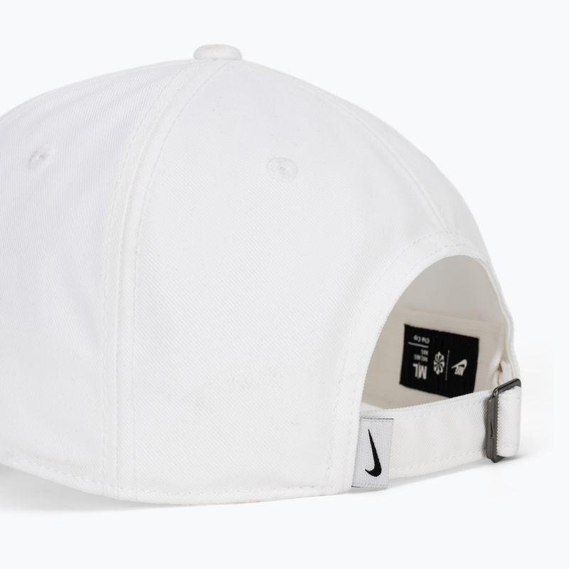 Baseball cap Nike Club Unstructured Swoosh white/white 4