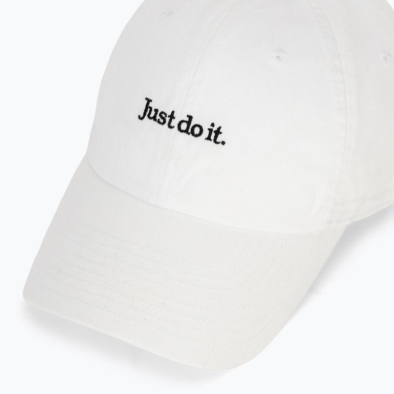 Baseball cap Nike Club Unstructured JDI white/black 3