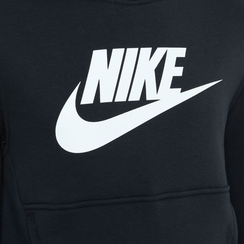 Children's Nike Club Fleece Hoodie black/white 3