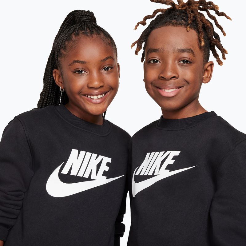 Children's sweatshirt Nike Sportswear Club Fleece comet black/white 7