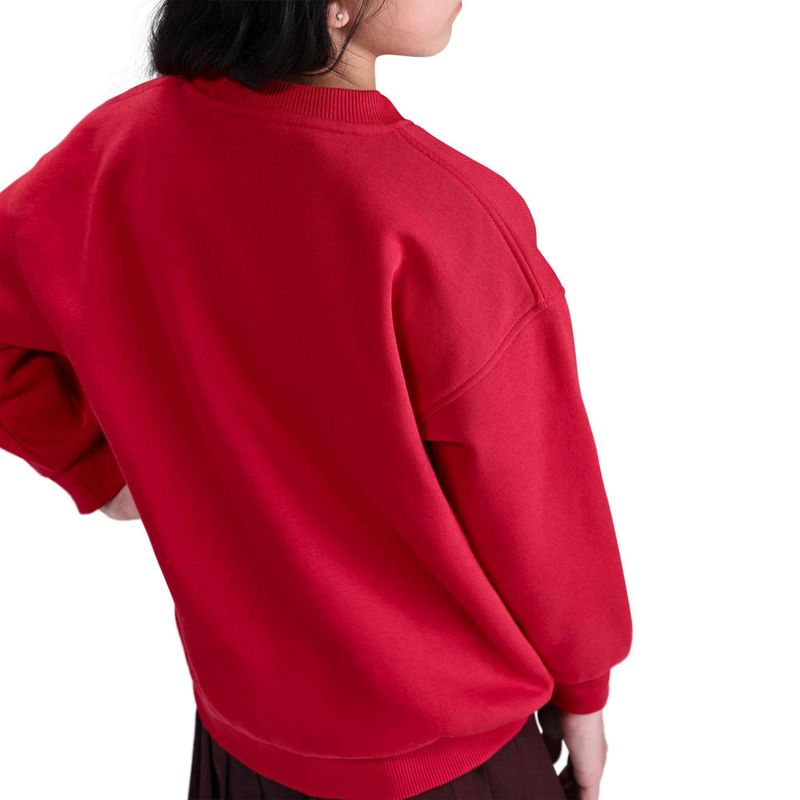 Children's sweatshirt Nike Sportswear Club Fleece university red/white 6