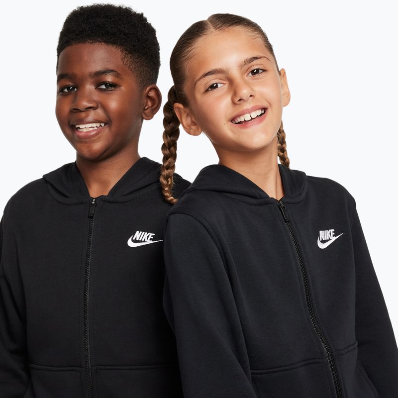 Children's sweatshirt Nike Club Fleece black/white 4