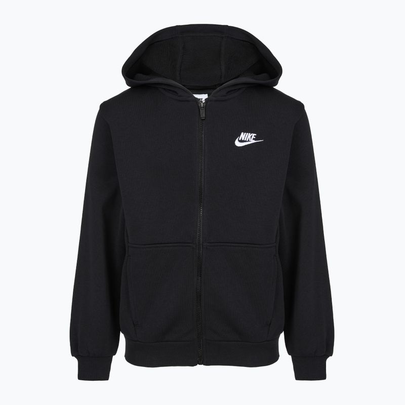Children's sweatshirt Nike Club Fleece black/white