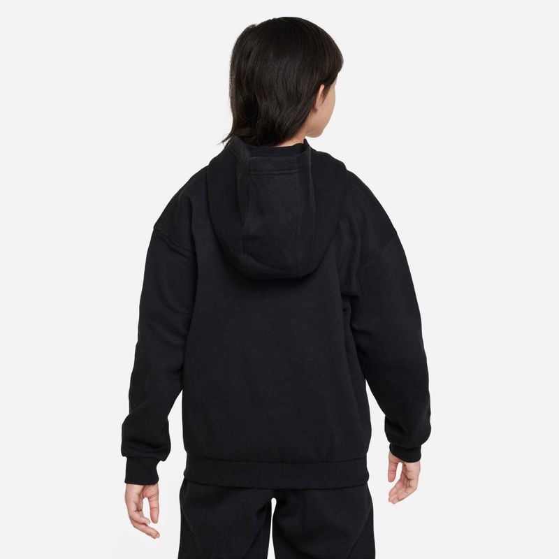 Children's sweatshirt Nike Sportswear Club Fleece FD2931-010 black/white 3