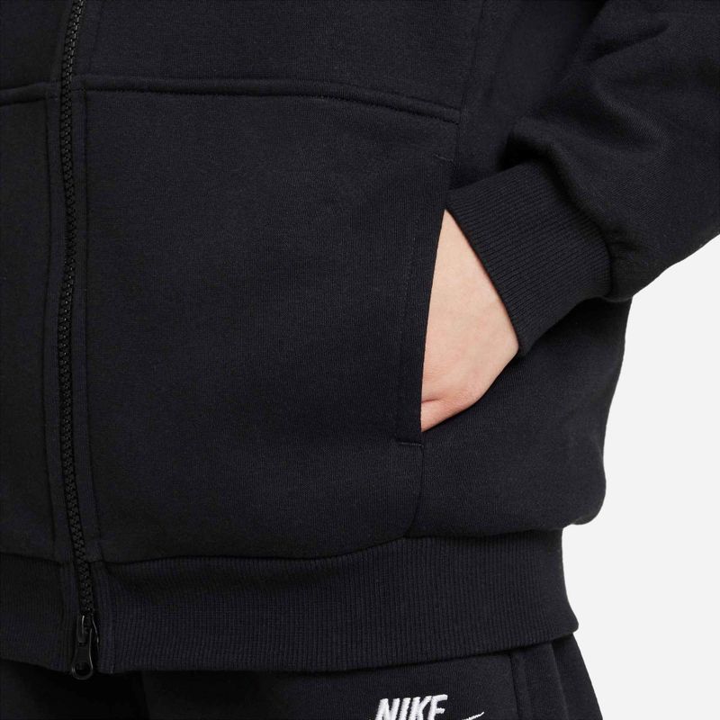 Children's sweatshirt Nike Sportswear Club Fleece FD2931-010 black/white 5