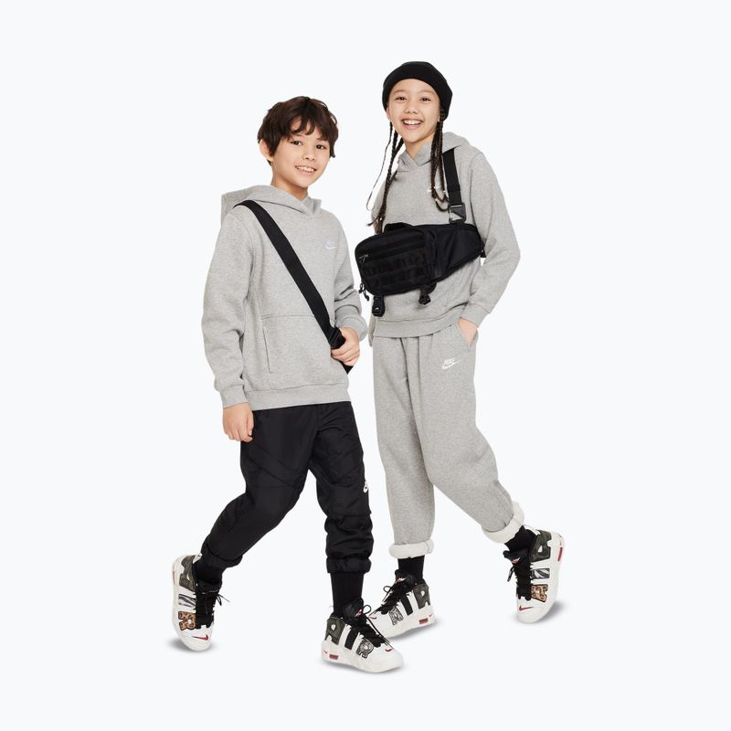 Children's sweatshirt Nike Sportswear Club Fleece dark grey heather/white 2