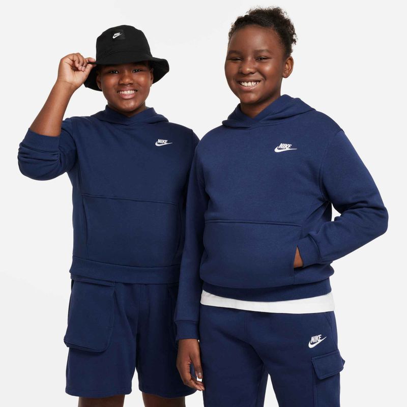 Children's sweatshirt Nike Sportswear Club Fleece midnight navy/white 4