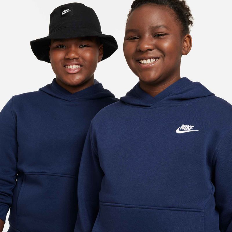 Children's sweatshirt Nike Sportswear Club Fleece midnight navy/white 7