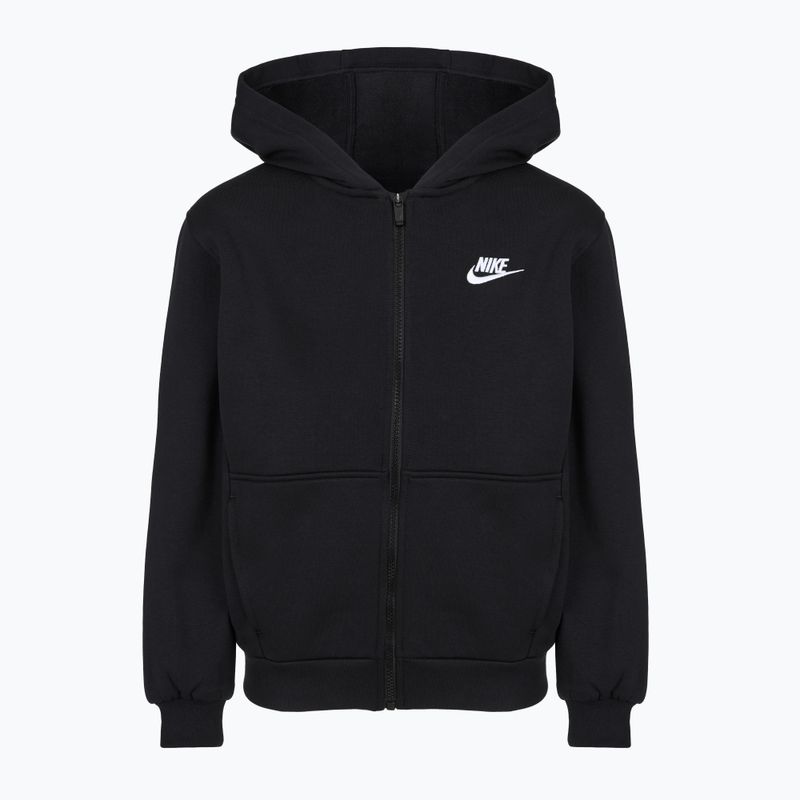 Children's sweatshirt Nike Sportswear Club Fleece black/white