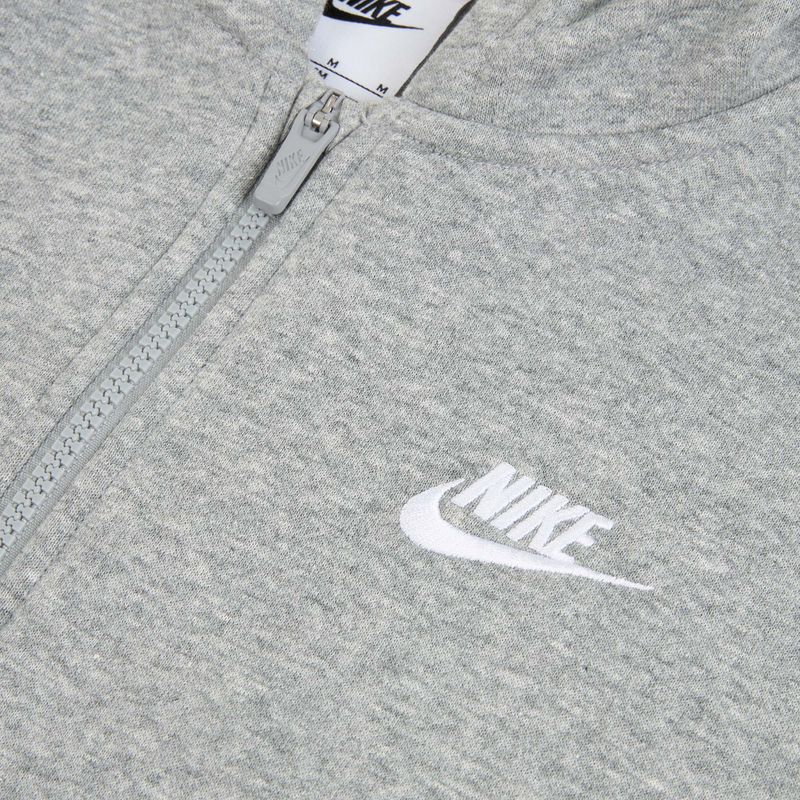 Children's sweatshirt Nike Sportswear Club Fleece dark grey heather/base grey/white 3