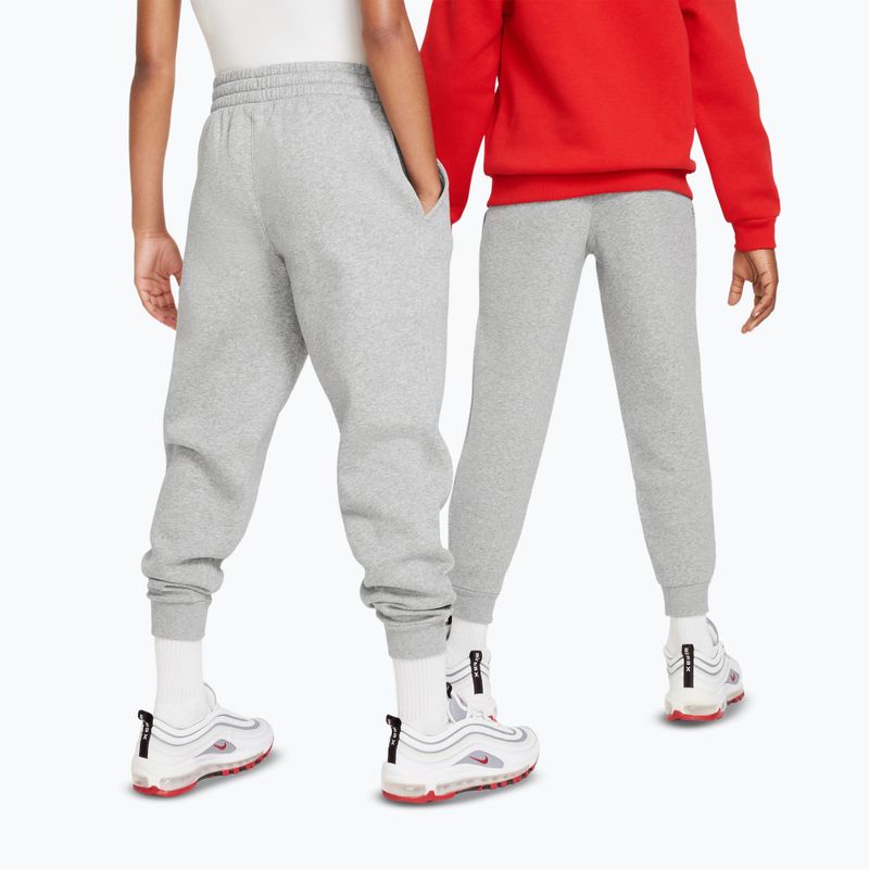 Children's trousers Nike Sportswear Club Fleece dark grey heather/base grey/white 3