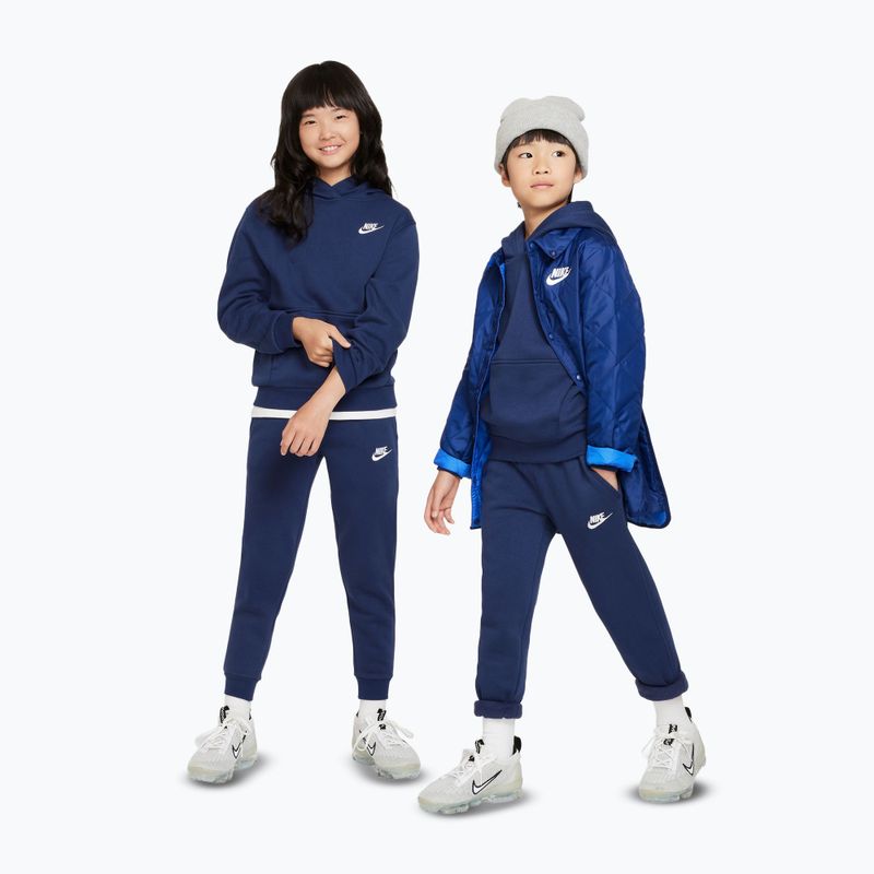 Children's trousers Nike Sportswear Club Fleece midnight navy/white 2