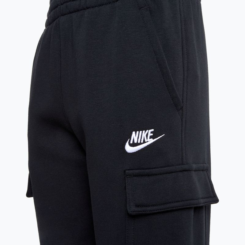 Nike Sportswear Club Fleece children's trousers black/black/white 3