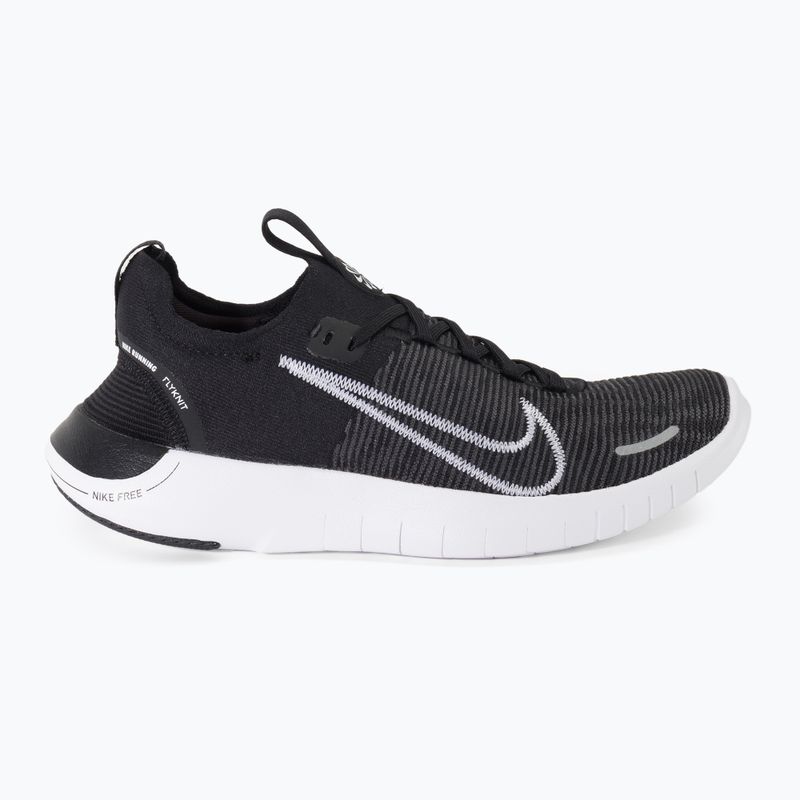Nike Free Run Flyknit Next Nature men's running shoes black/anthratice/white 3