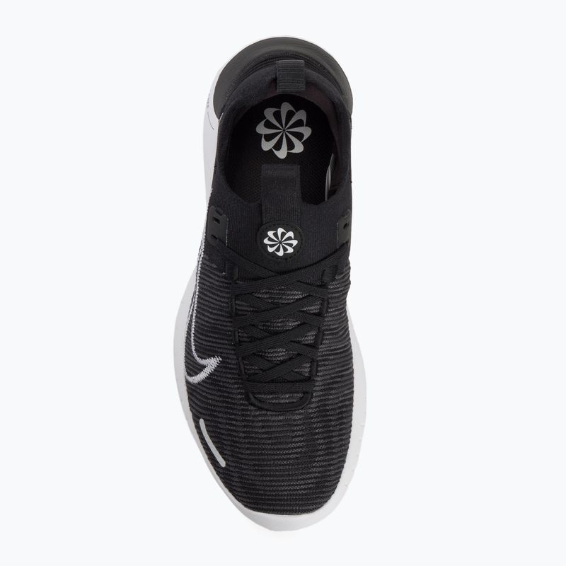 Nike Free Run Flyknit Next Nature men's running shoes black/anthratice/white 5