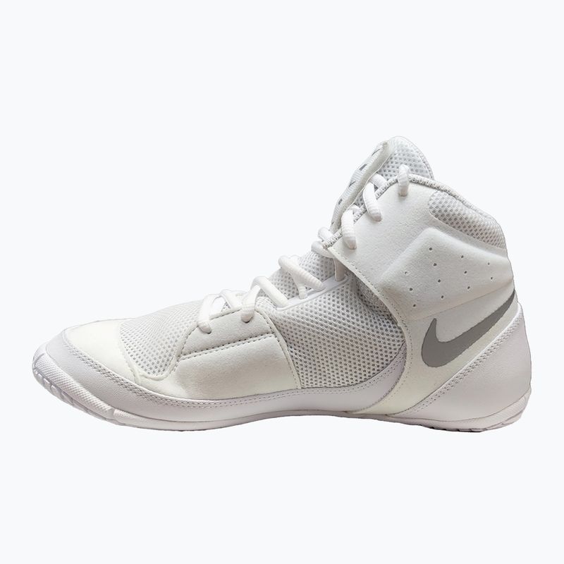 Nike Fury white/metallic silver wrestling shoes 3