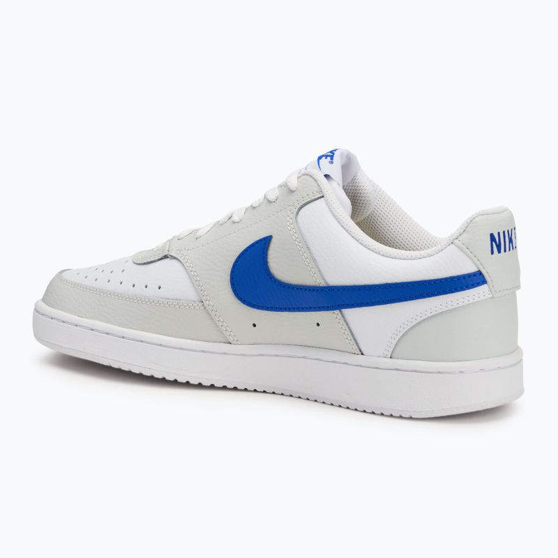 Nike Court Vision Low men's shoes photon dust/white/racer blue 3