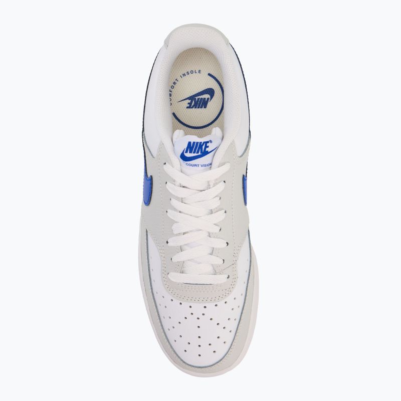 Nike Court Vision Low men's shoes photon dust/white/racer blue 5