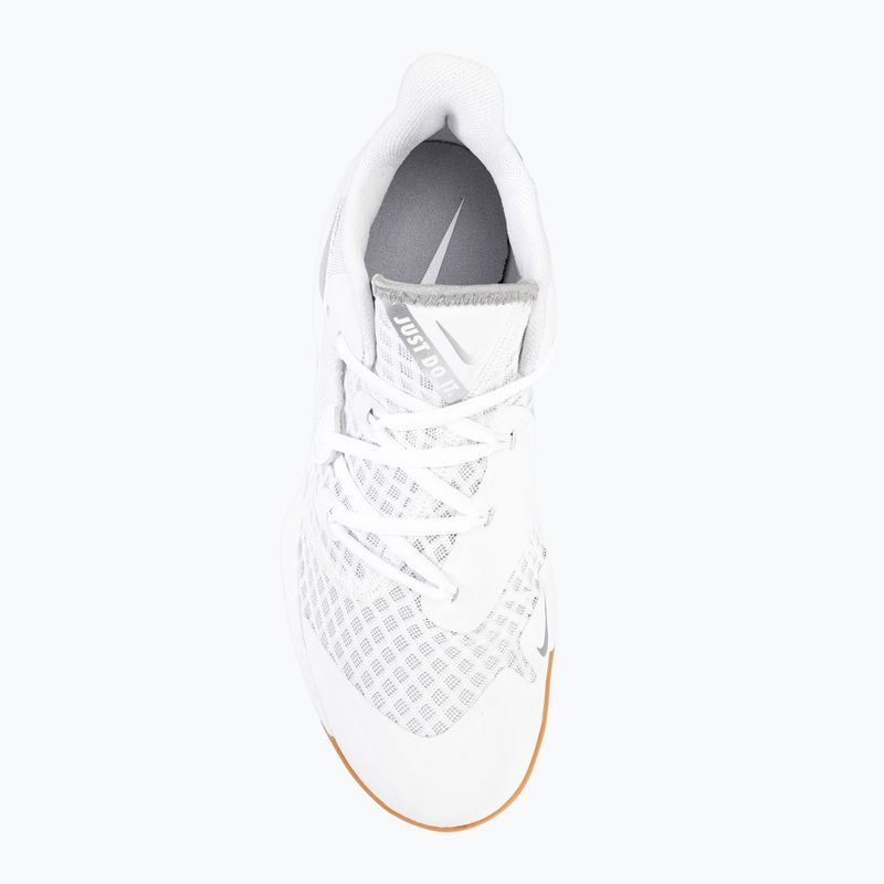 Nike Zoom Hyperspeed Court SE volleyball shoes white/metallic silver gum 6