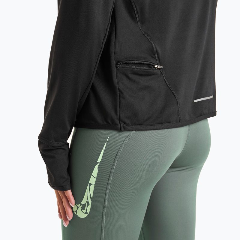 Women's Nike Swift Element UV 1/4-Zip running longsleeve black 5