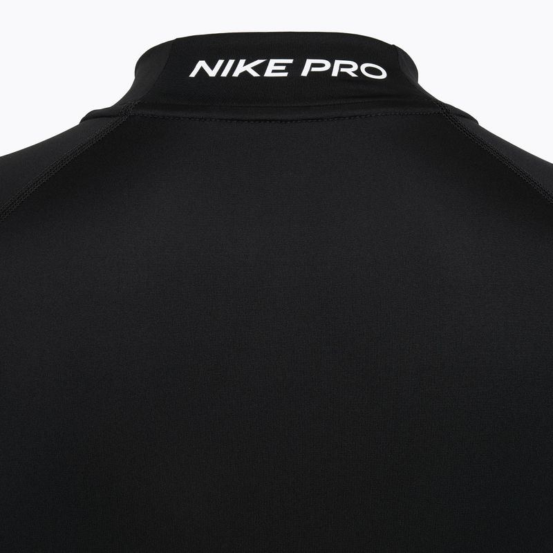 Men's training longsleeve Nike Pro Dri-Fit Mock-Neck black/white 9