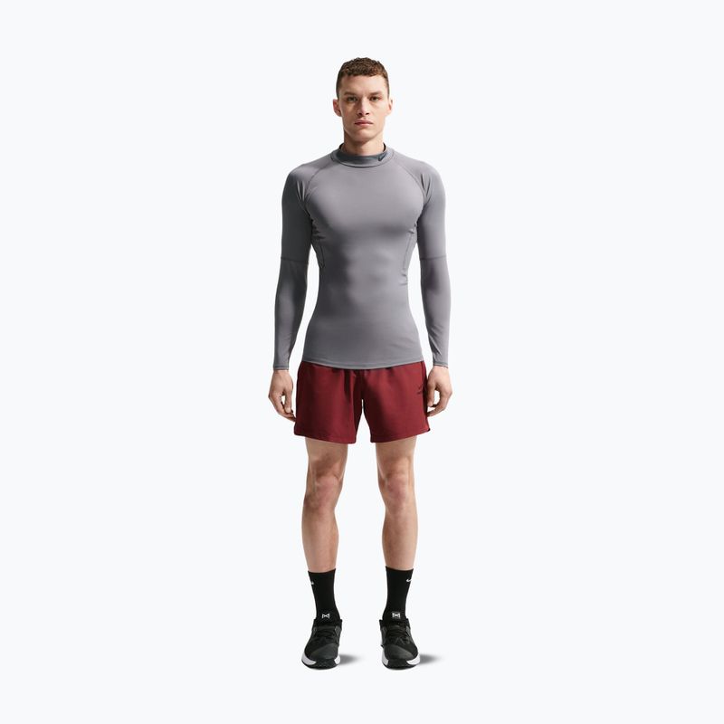 Men's training longsleeve Nike Pro Dri-Fit Mock-Neck smoke grey/black 2