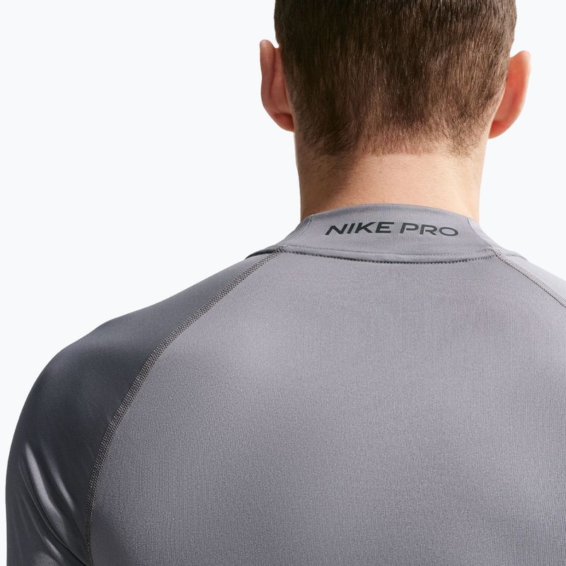 Men's training longsleeve Nike Pro Dri-Fit Mock-Neck smoke grey/black 6