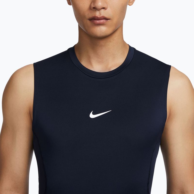 Men's T-shirt Nike Pro Dri-Fit Tight Sleeveless Fitness obsidian/white 4
