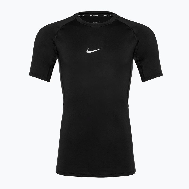 Men's training t-shirt Nike Pro Dri-Fit Tight SS Fitness black/white