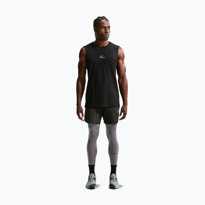Men's training leggings Nike Pro Dri-Fit Tight Fitness smoke grey/black 2