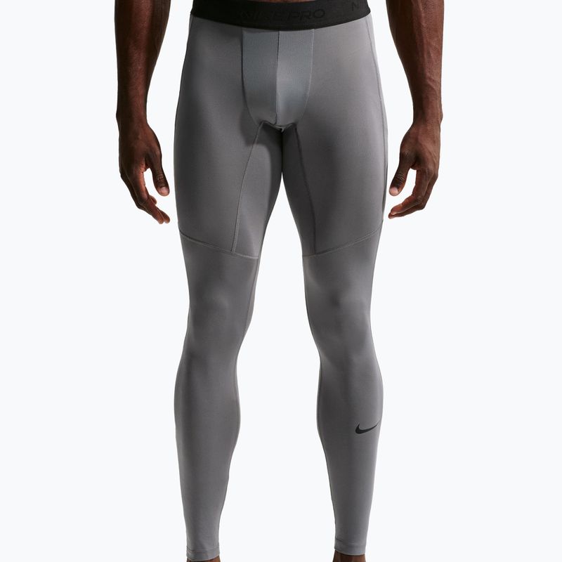 Men's training leggings Nike Pro Dri-Fit Tight Fitness smoke grey/black 4