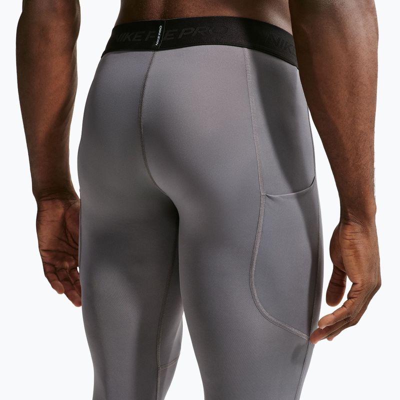 Men's training leggings Nike Pro Dri-Fit Tight Fitness smoke grey/black 5