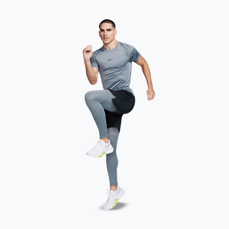 Men's leggings Nike Pro Warm smoke grey/black 2