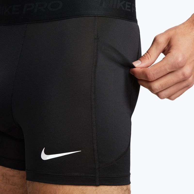 Men's training shorts Nike Pro Dri-Fit Brief 5" black/white 6