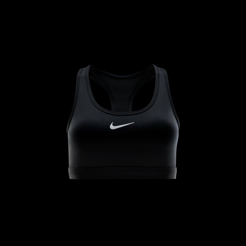 Nike Swoosh Medium Support training bra black/white 10