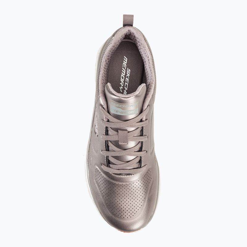 SKECHERS Fashion Fit Glow Up pewter women's shoes 6