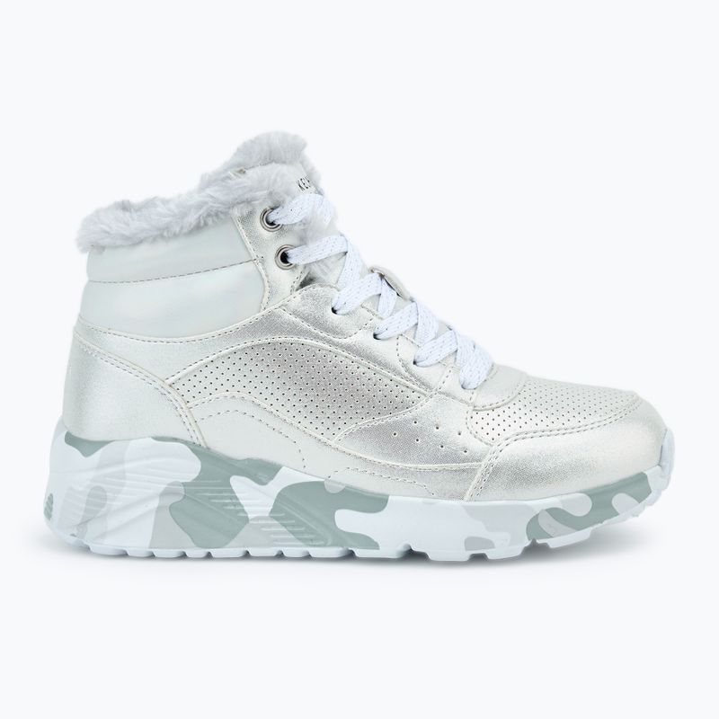 SKECHERS Uno Lite Camo Dazzle silver/grey children's shoes 2
