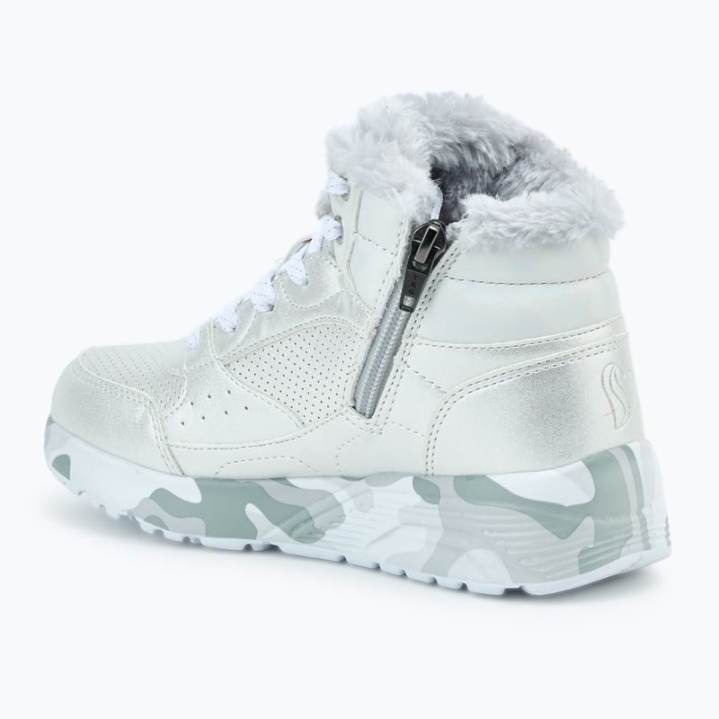 SKECHERS Uno Lite Camo Dazzle silver/grey children's shoes 3