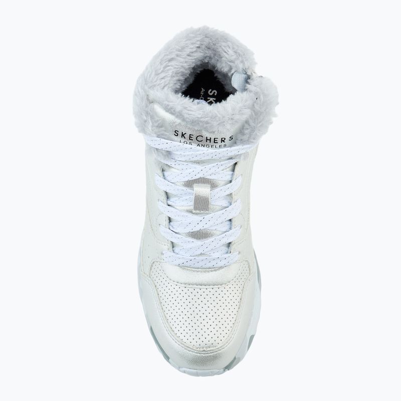 SKECHERS Uno Lite Camo Dazzle silver/grey children's shoes 5