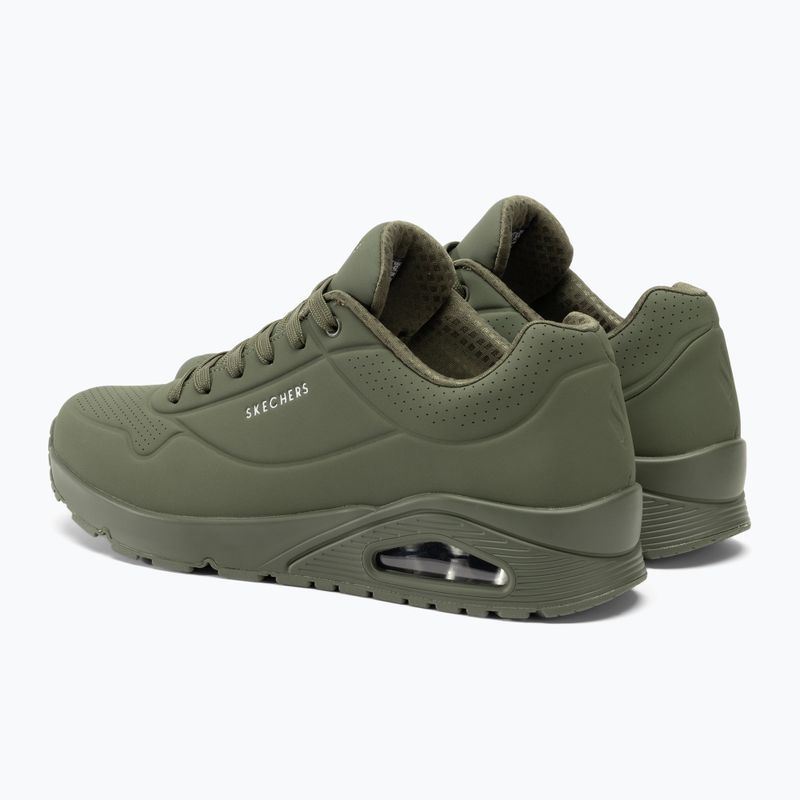 SKECHERS Uno Stand On Air olive men's shoes 4