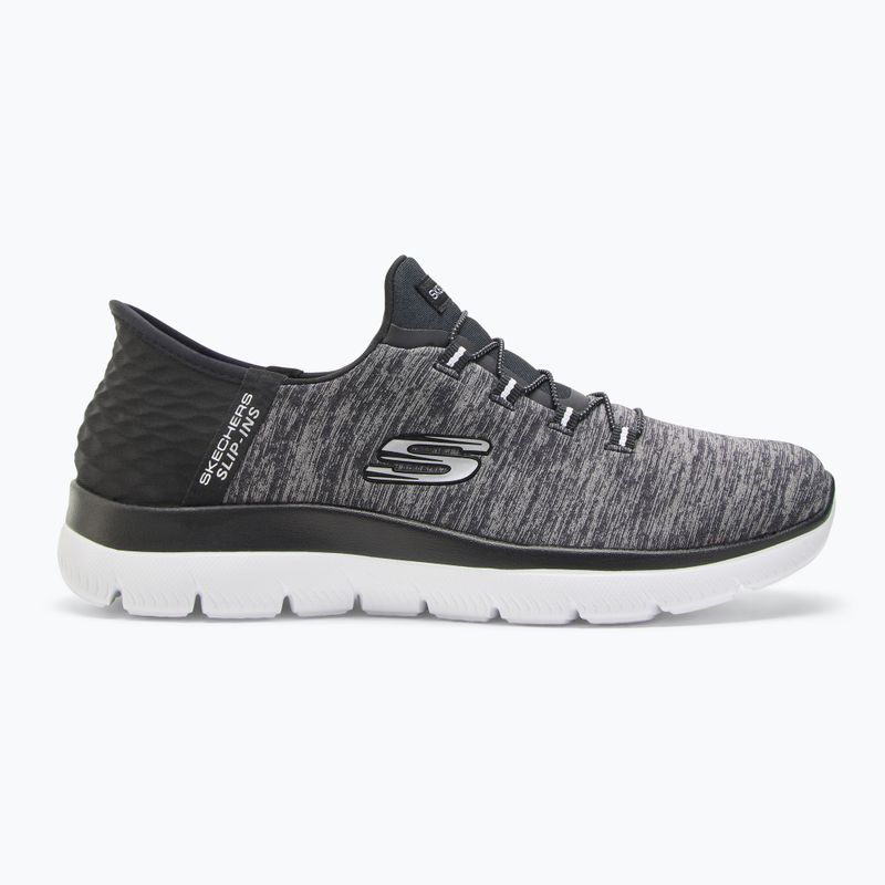 Women's SKECHERS Summits Dazzling Haze black/white shoes 2