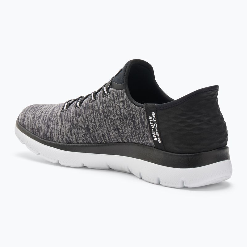Women's SKECHERS Summits Dazzling Haze black/white shoes 3