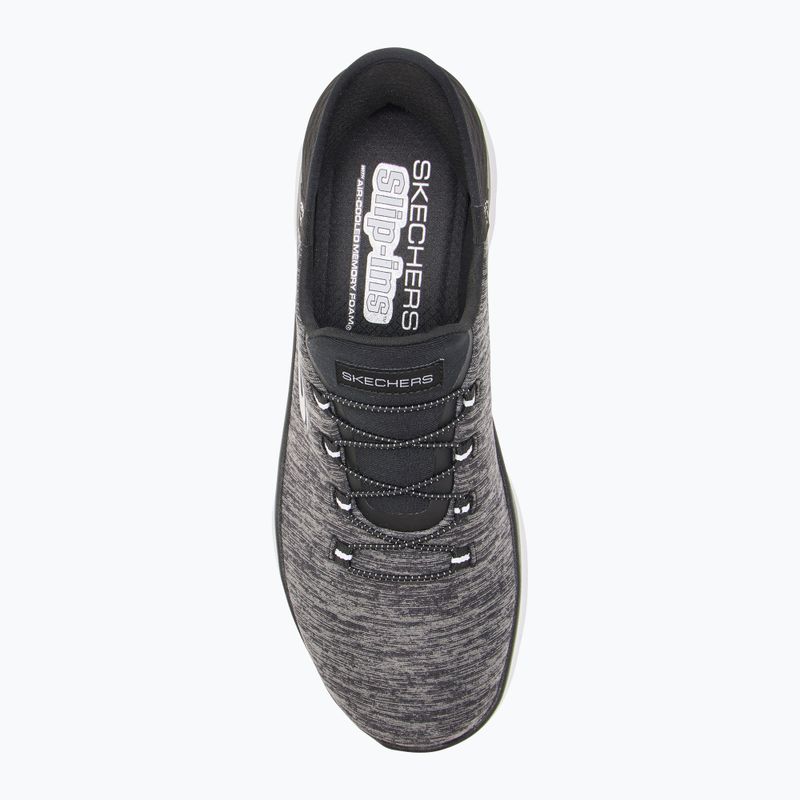 Women's SKECHERS Summits Dazzling Haze black/white shoes 5