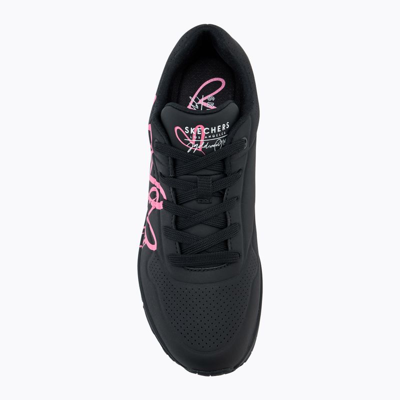 SKECHERS women's shoes Uno Dripping In Love black/pink 5