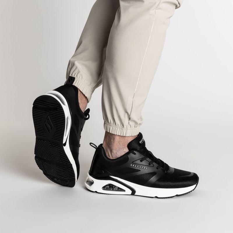 SKECHERS Tres-Air Uno Revolution-Airy black/white men's shoes 2