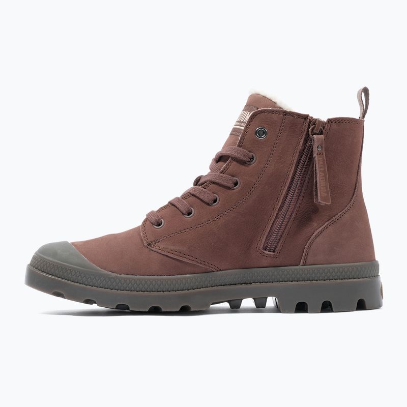 Men's Palladium Pampa HI ZIP WL boots yak brown 9