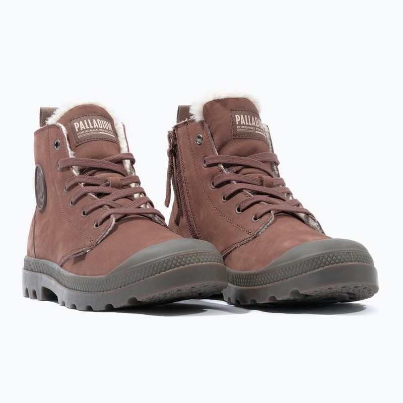 Men's Palladium Pampa HI ZIP WL boots yak brown 10