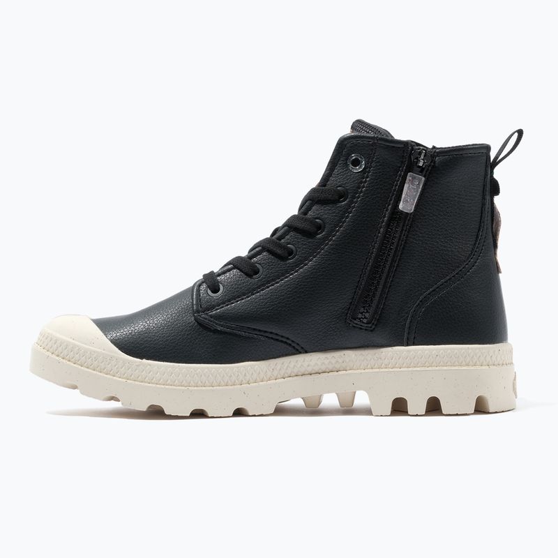 Palladium Pampa Hi Re-Vegan LTH black shoes 10