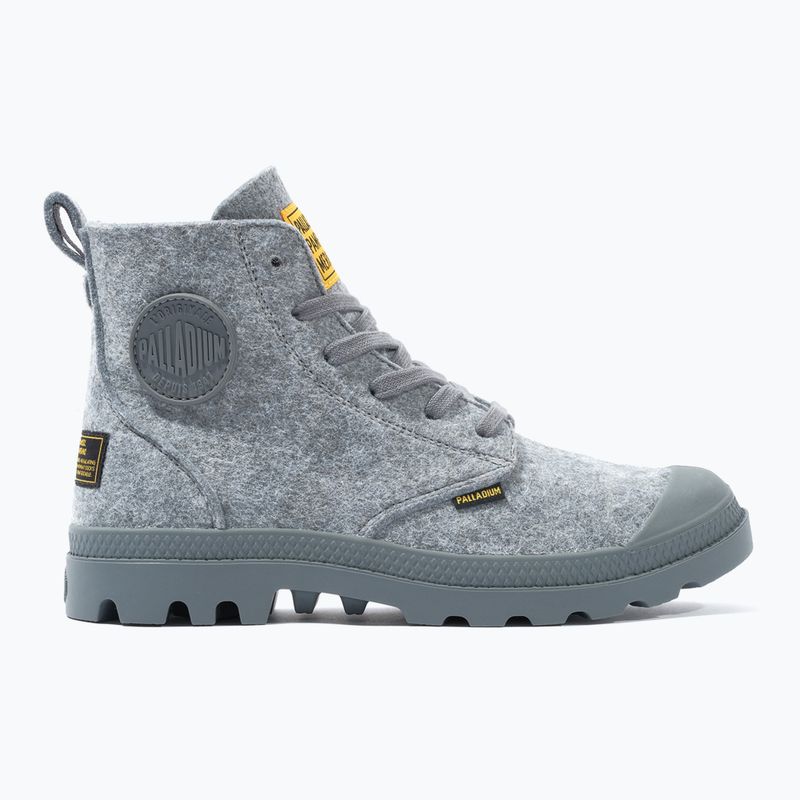 Palladium Pampa Hi Merino grey shoes 8